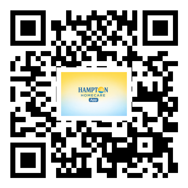 QR code to visit the Hampton Homecare Resource Hub